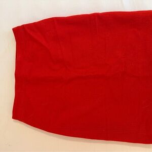 J. Crew Holiday Red Wool Pencil Skirt